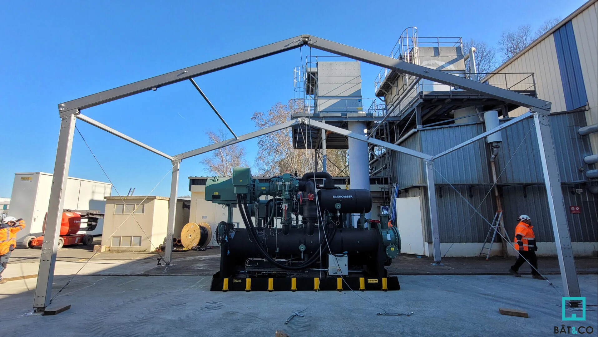 Johnson Controls 10x5m H4m BatnCo- structure métallo-textile - 3